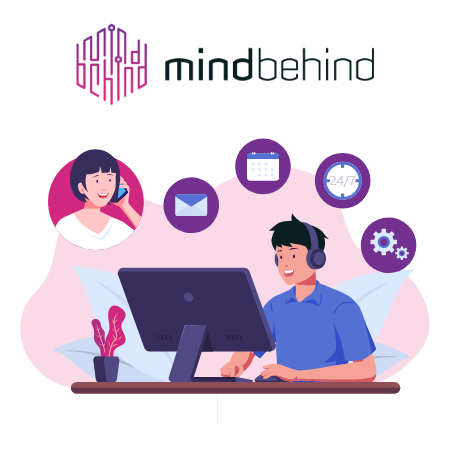MindBehind WhatsApp Müşteri Hizmetleri & Satış Logosu